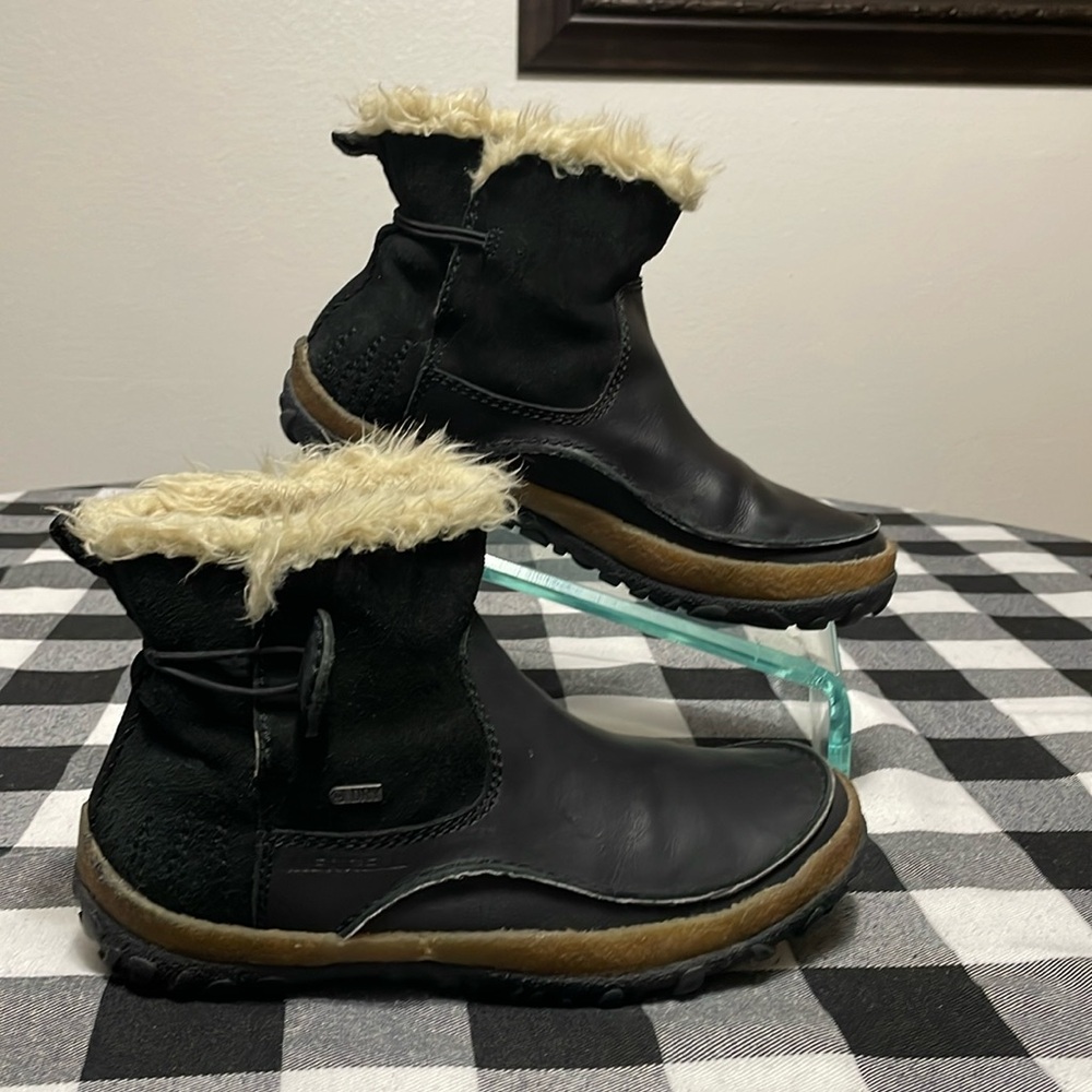 Merrell Tremblant Pull On Polar Boots Select Dry Women 7 Leather Suede Faux Fur
